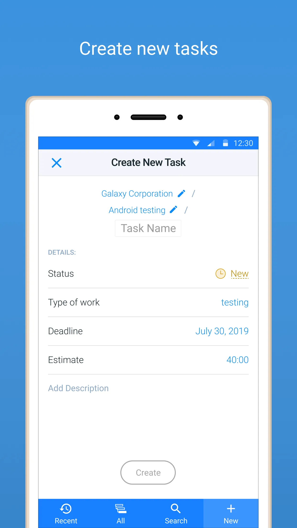 actiTIME Mobile Timesheet | Indus Appstore | Screenshot