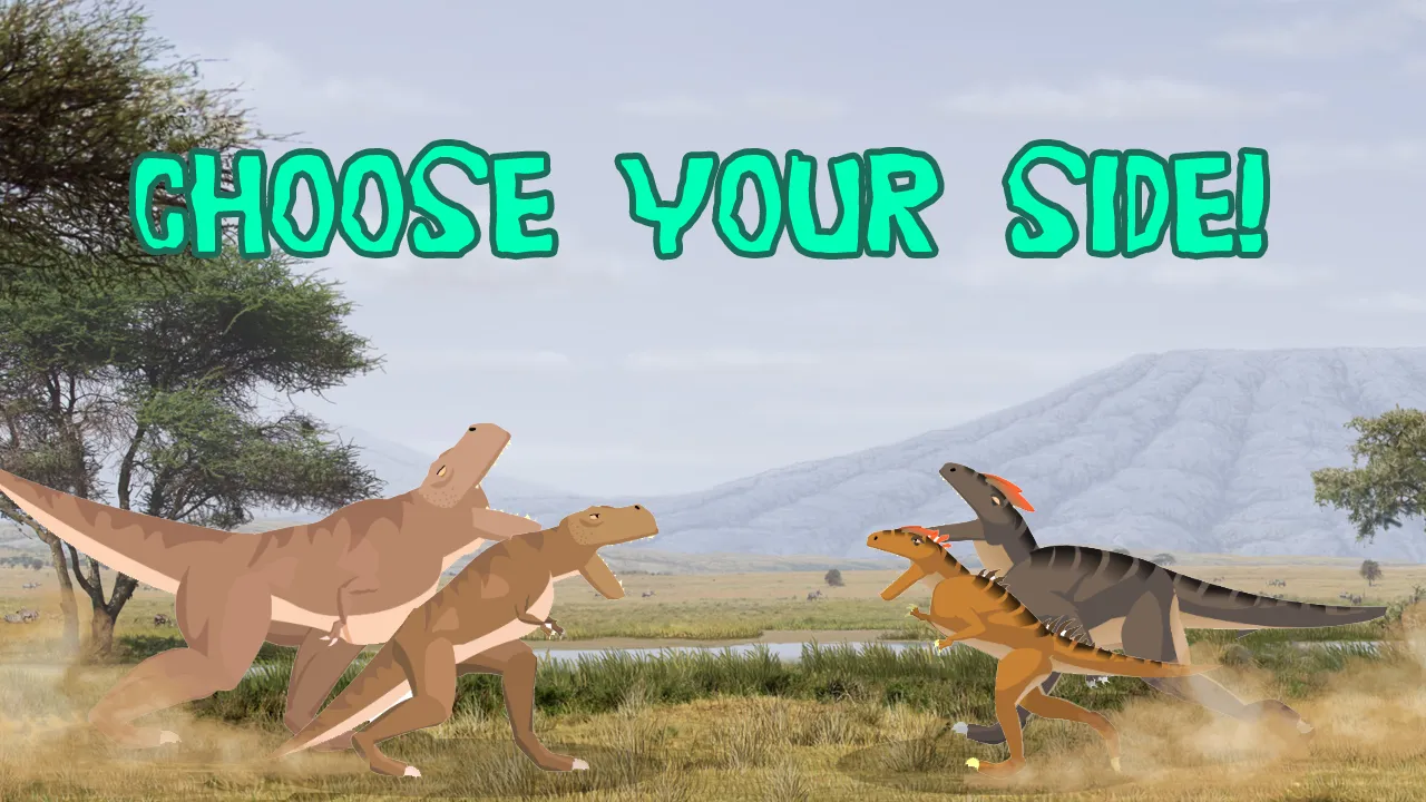 T-Rex Fights Allosaurus | Indus Appstore | Screenshot