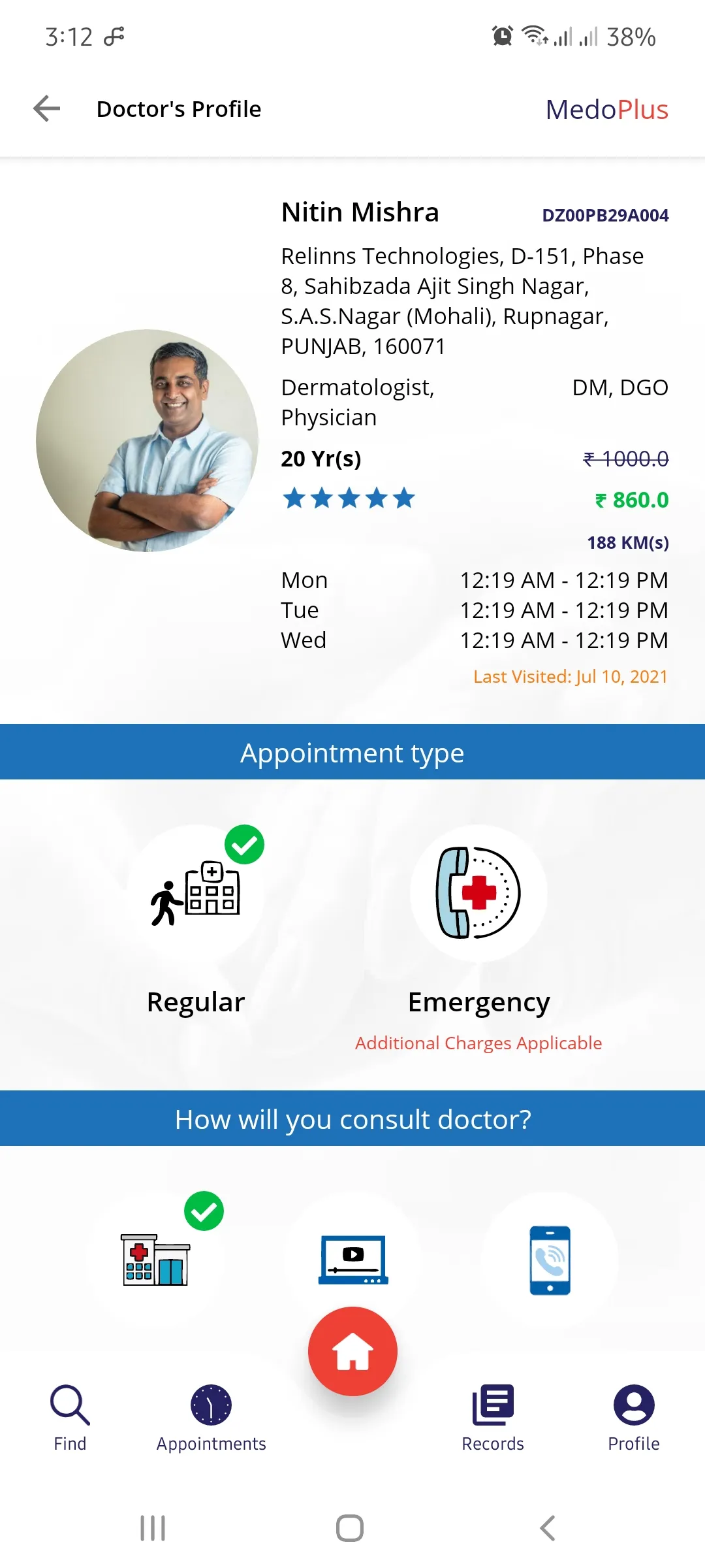 MedoPlus: Book Doctors & Labs | Indus Appstore | Screenshot