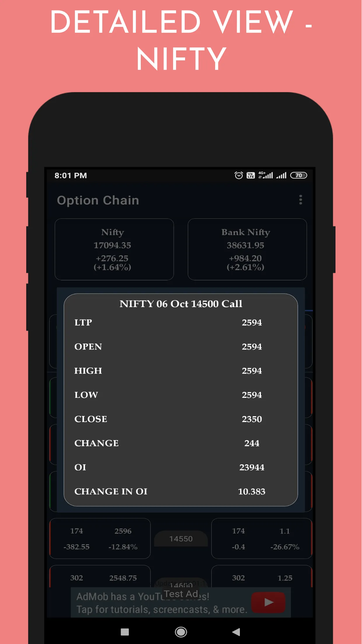 Option Chain - Live | Indus Appstore | Screenshot