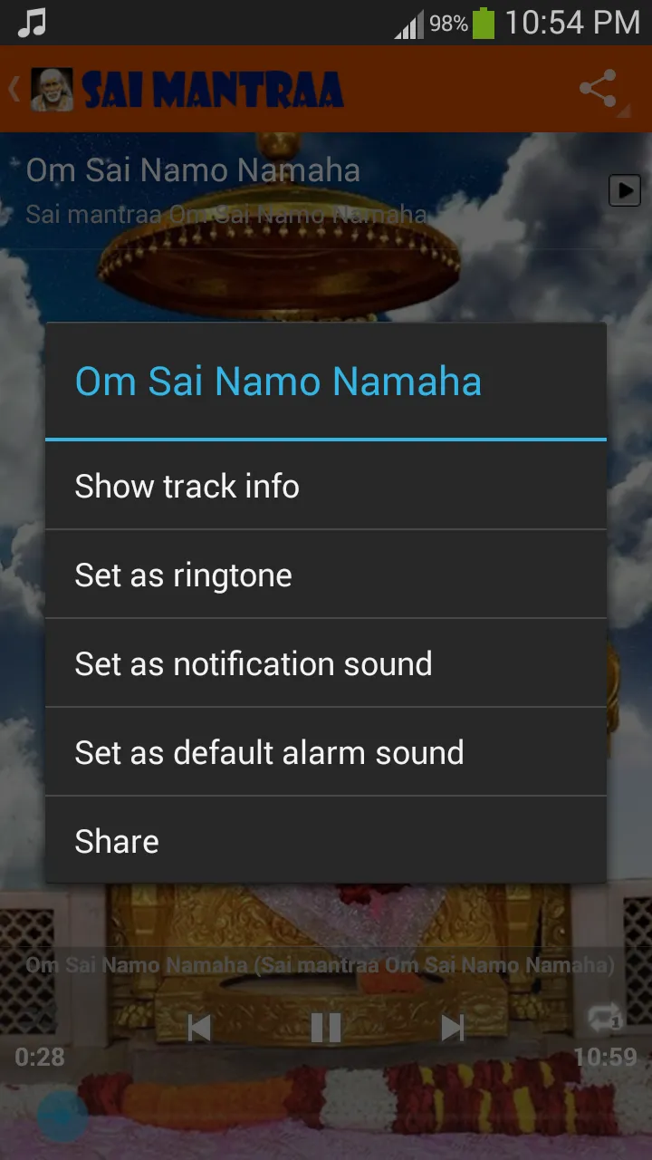 Sai Mantraa Om Sai Namo Namaha | Indus Appstore | Screenshot