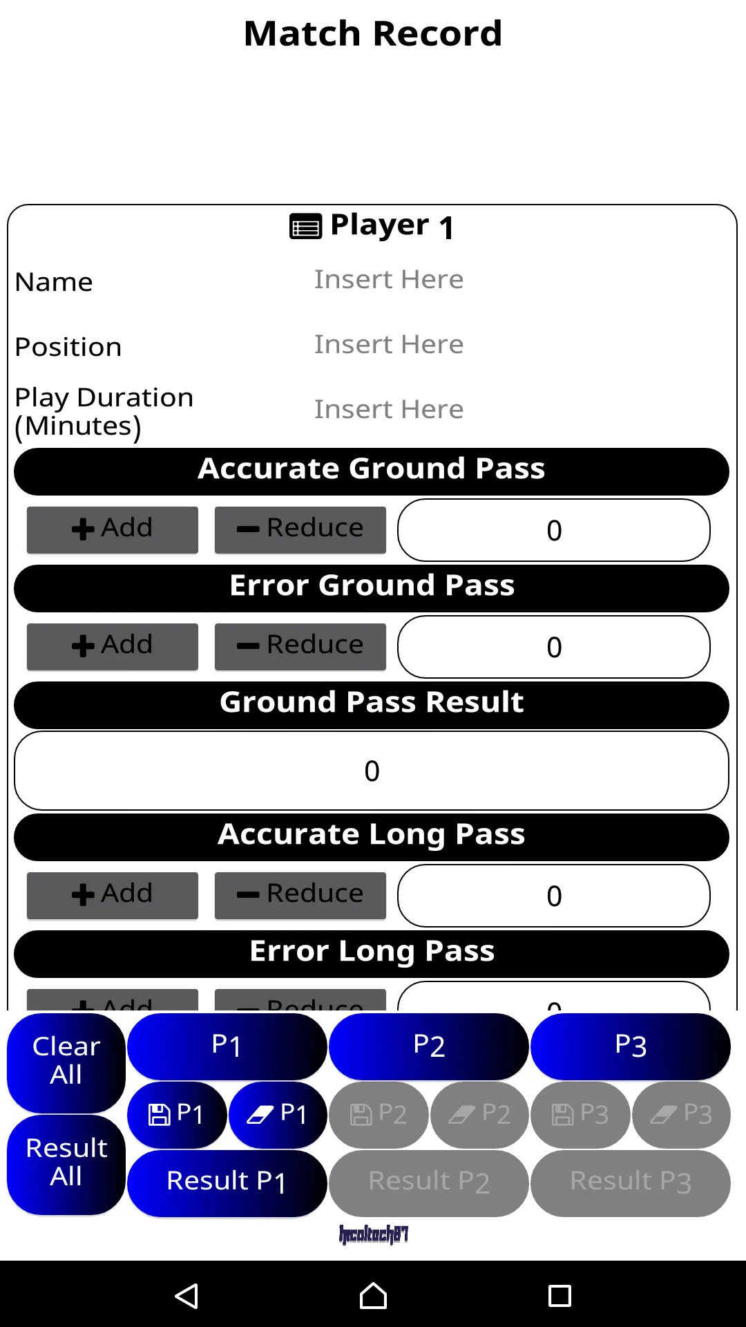 Football Match Statistic | Indus Appstore | Screenshot