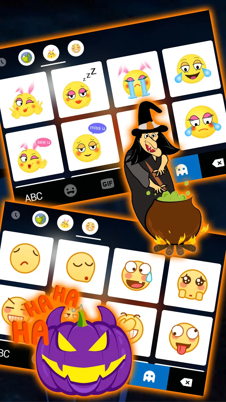 Halloween Pumpkins Keyboard Ba | Indus Appstore | Screenshot