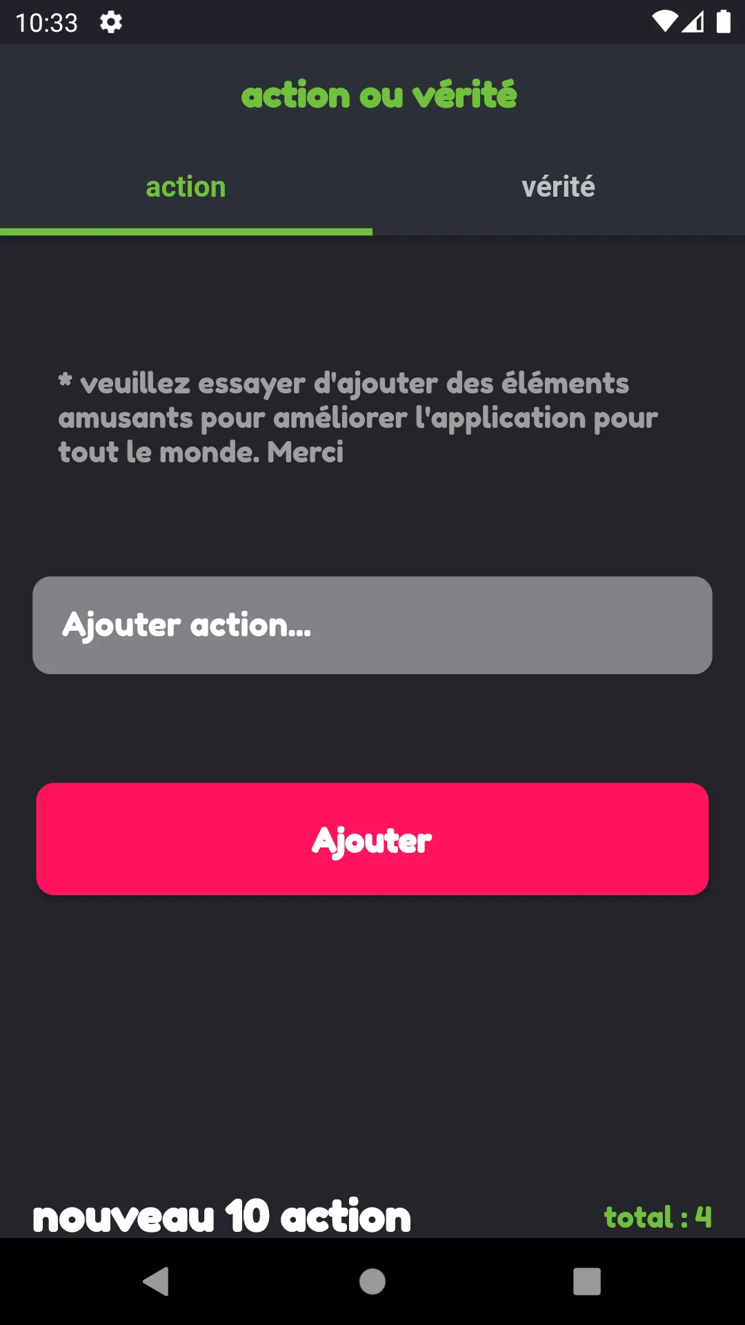 Action ou Vérité | Indus Appstore | Screenshot