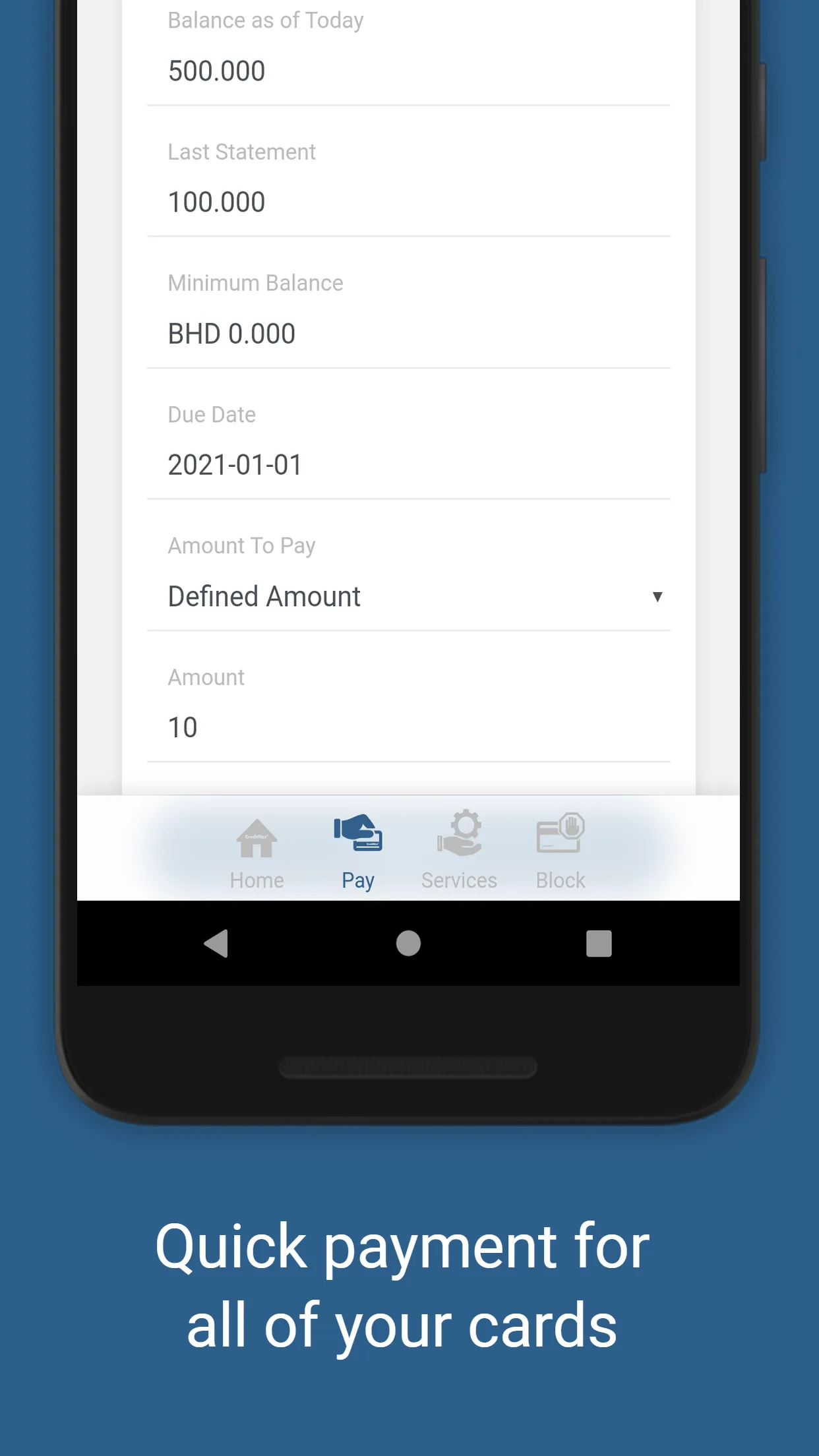 CrediMax | Indus Appstore | Screenshot