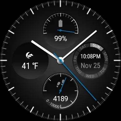 Wear Chronograph Watch Face | Indus Appstore | Screenshot