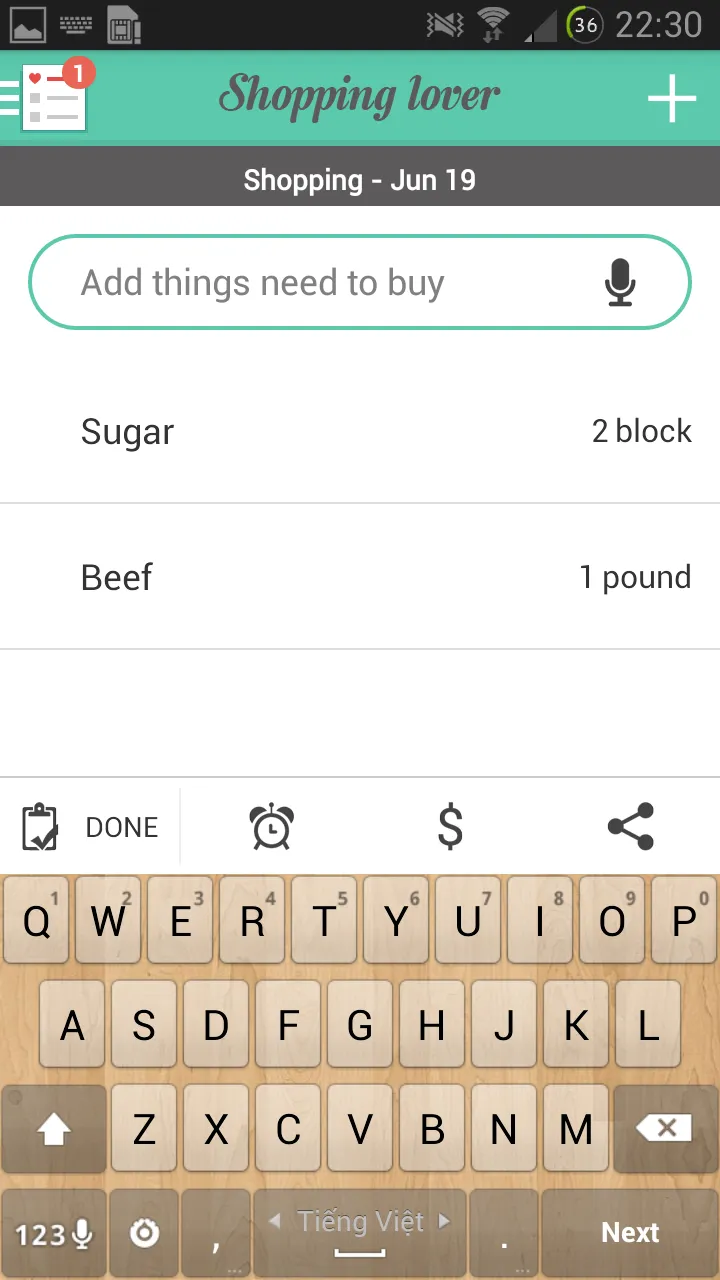 Shopping Lover - Shopping List | Indus Appstore | Screenshot