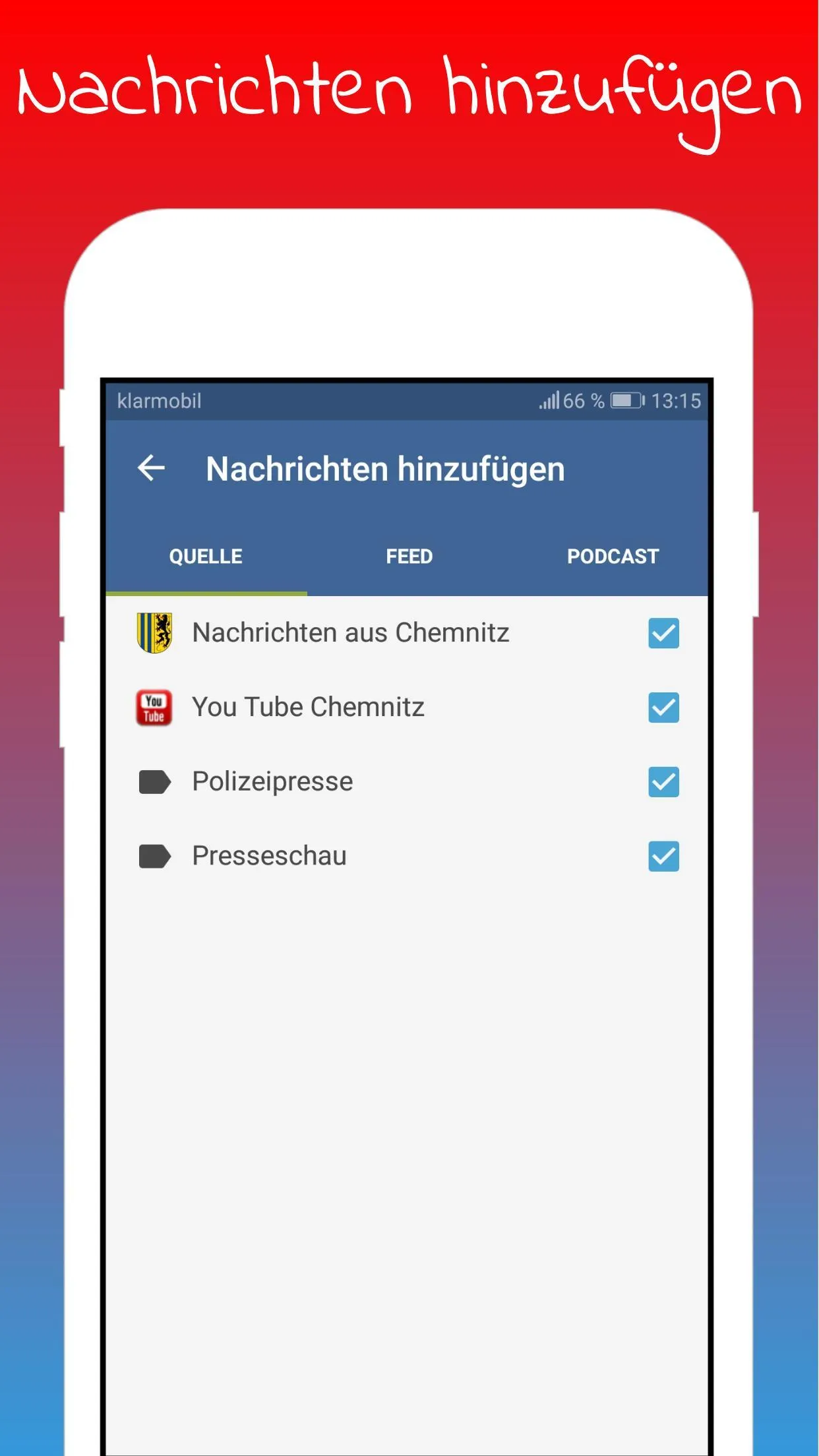 Chemnitz Nachrichten | Indus Appstore | Screenshot