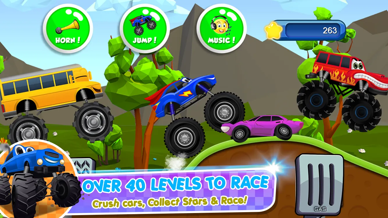 Monster Trucks Game for Kids 2 | Indus Appstore | Screenshot