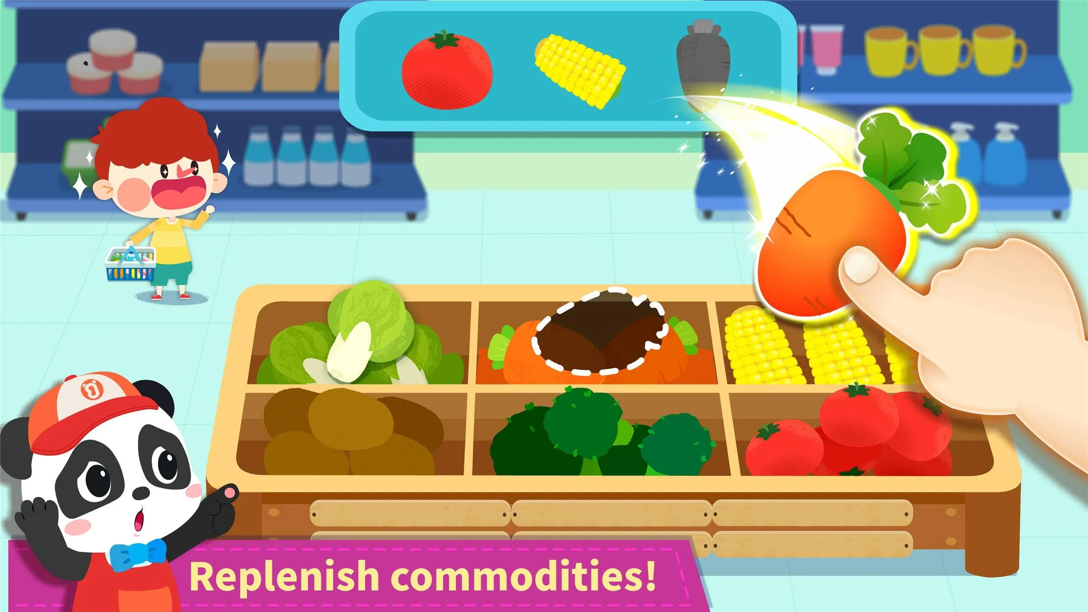 Baby Panda's Town: Supermarket | Indus Appstore | Screenshot