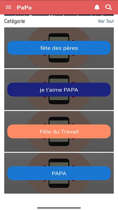 je t’aime Papa  SMS | Indus Appstore | Screenshot