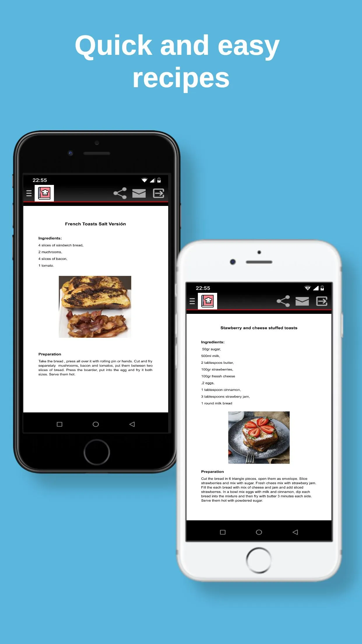 French Toasts Recipe | Indus Appstore | Screenshot