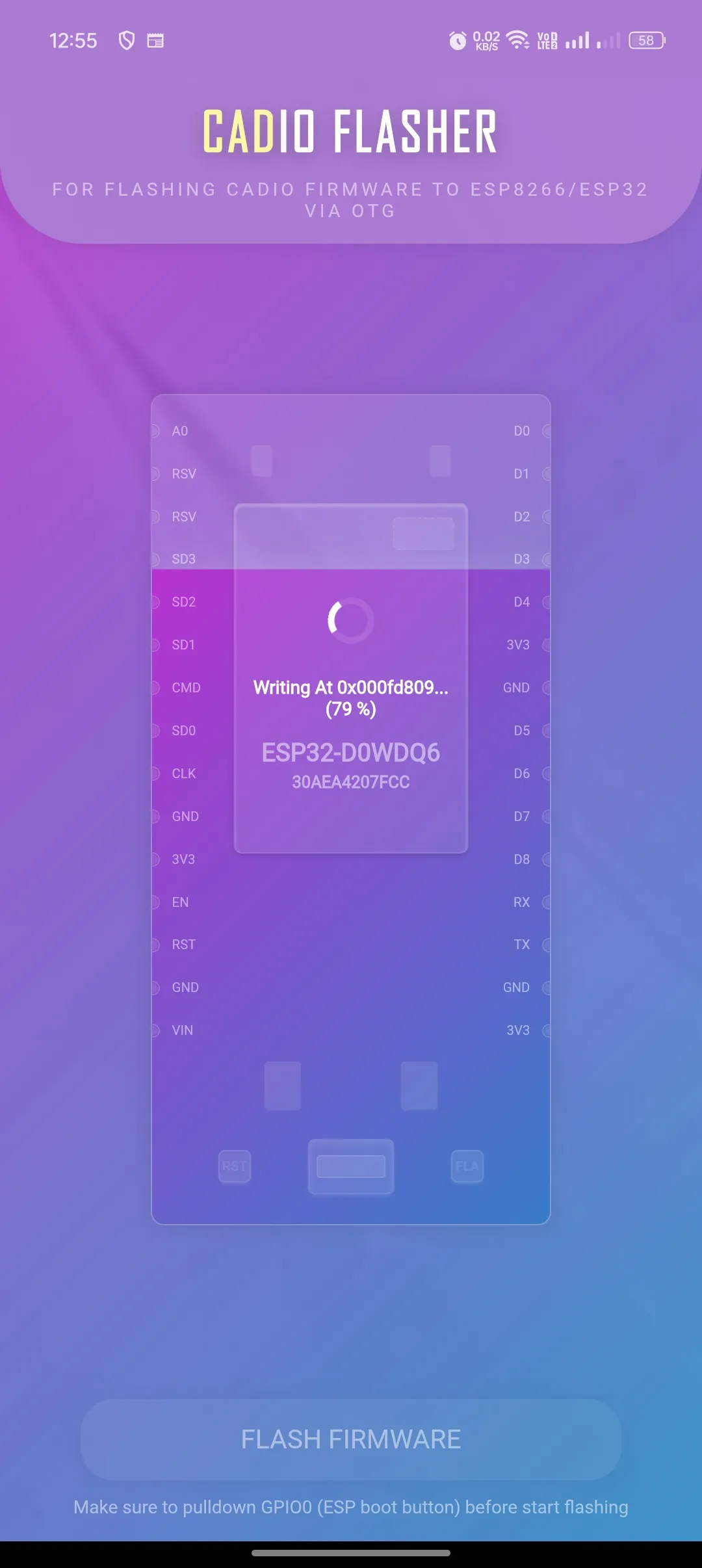CADIO Flasher | Indus Appstore | Screenshot