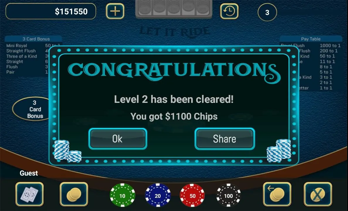 Let It Ride Poker | Indus Appstore | Screenshot