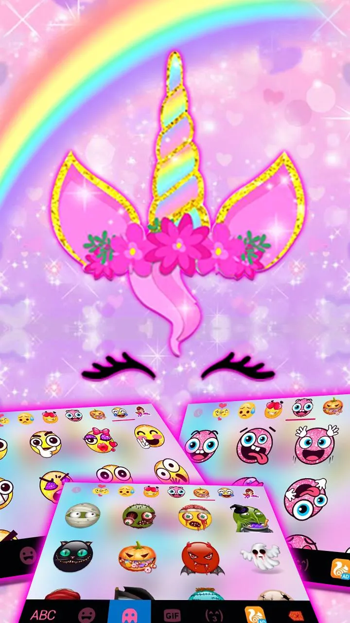 Rainbow Pink Unicorn Theme | Indus Appstore | Screenshot