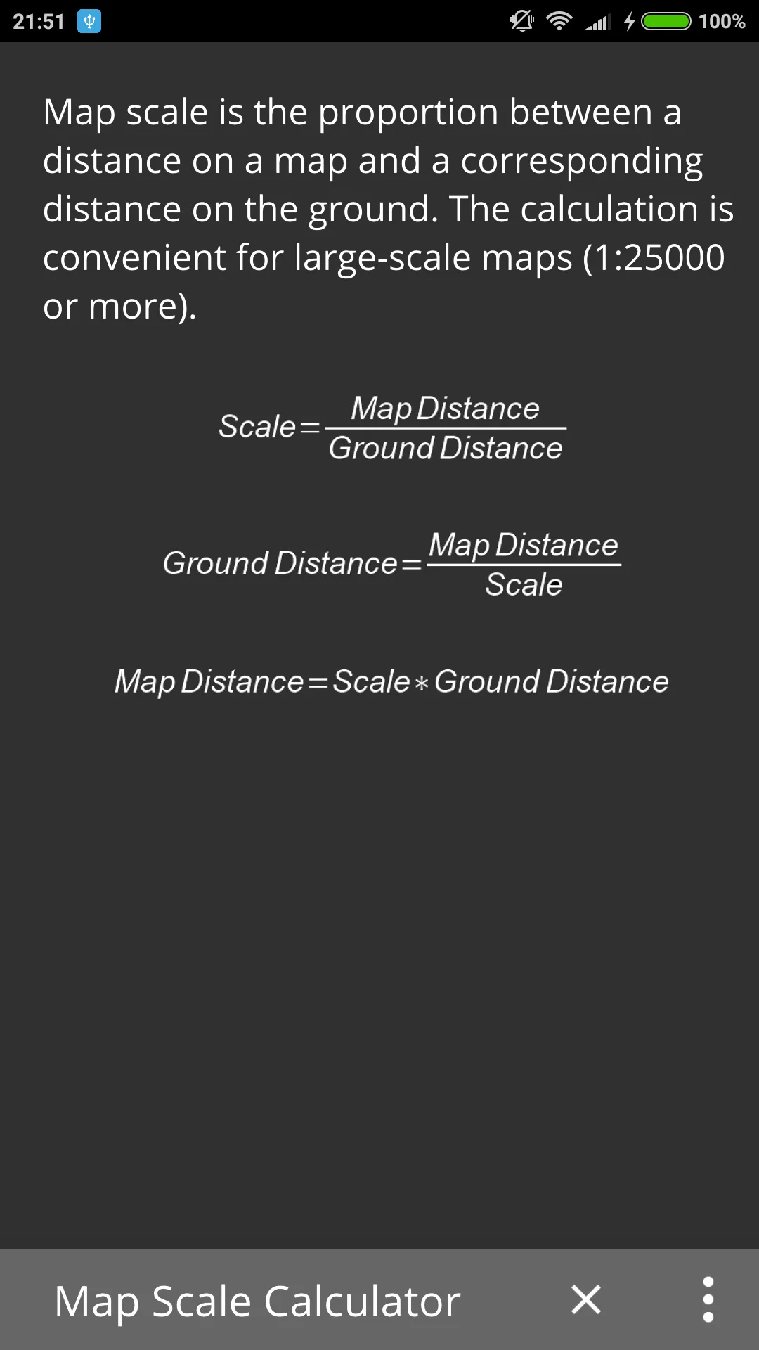 Map Scale Calculator | Indus Appstore | Screenshot