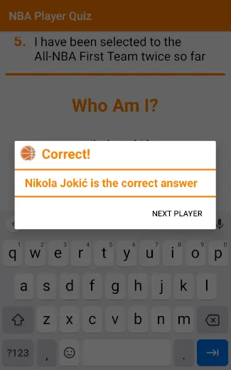 NBA Player Quiz | Indus Appstore | Screenshot