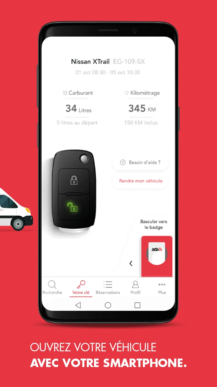 Ada Mobilités Location voiture | Indus Appstore | Screenshot