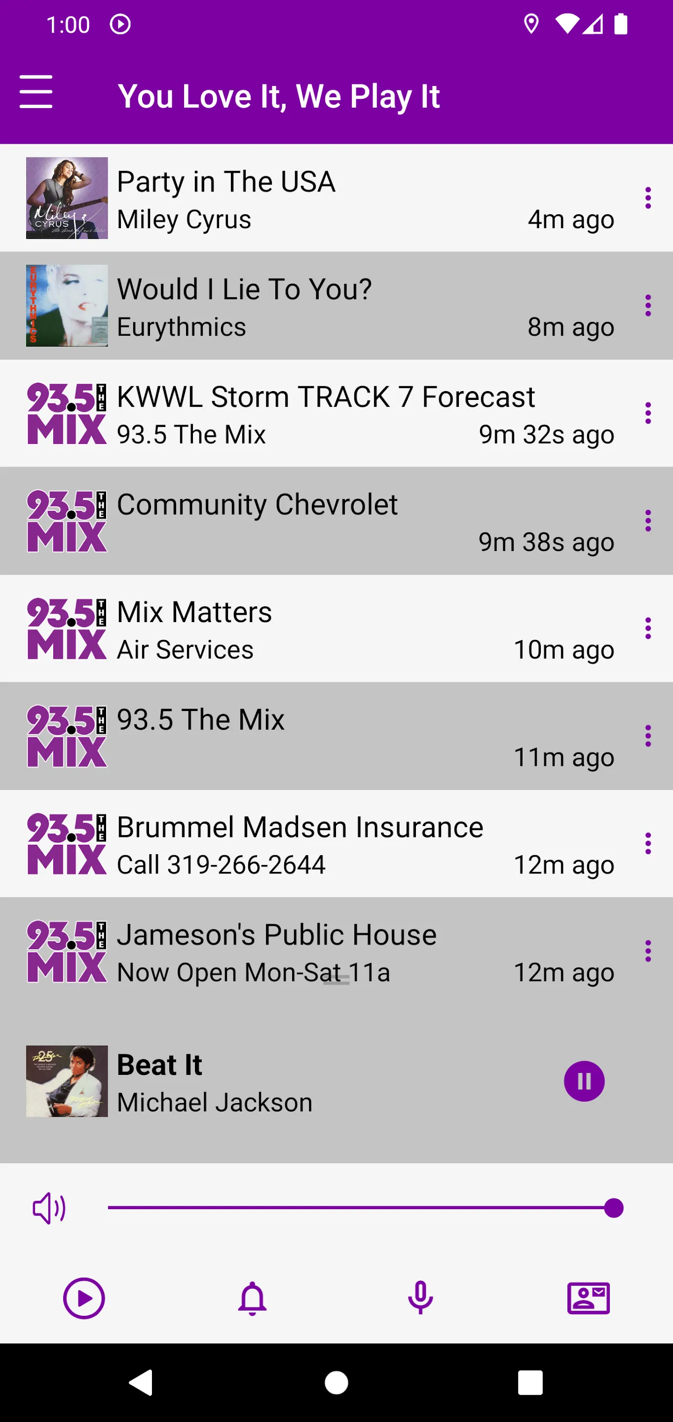 93.5 The Mix | Indus Appstore | Screenshot