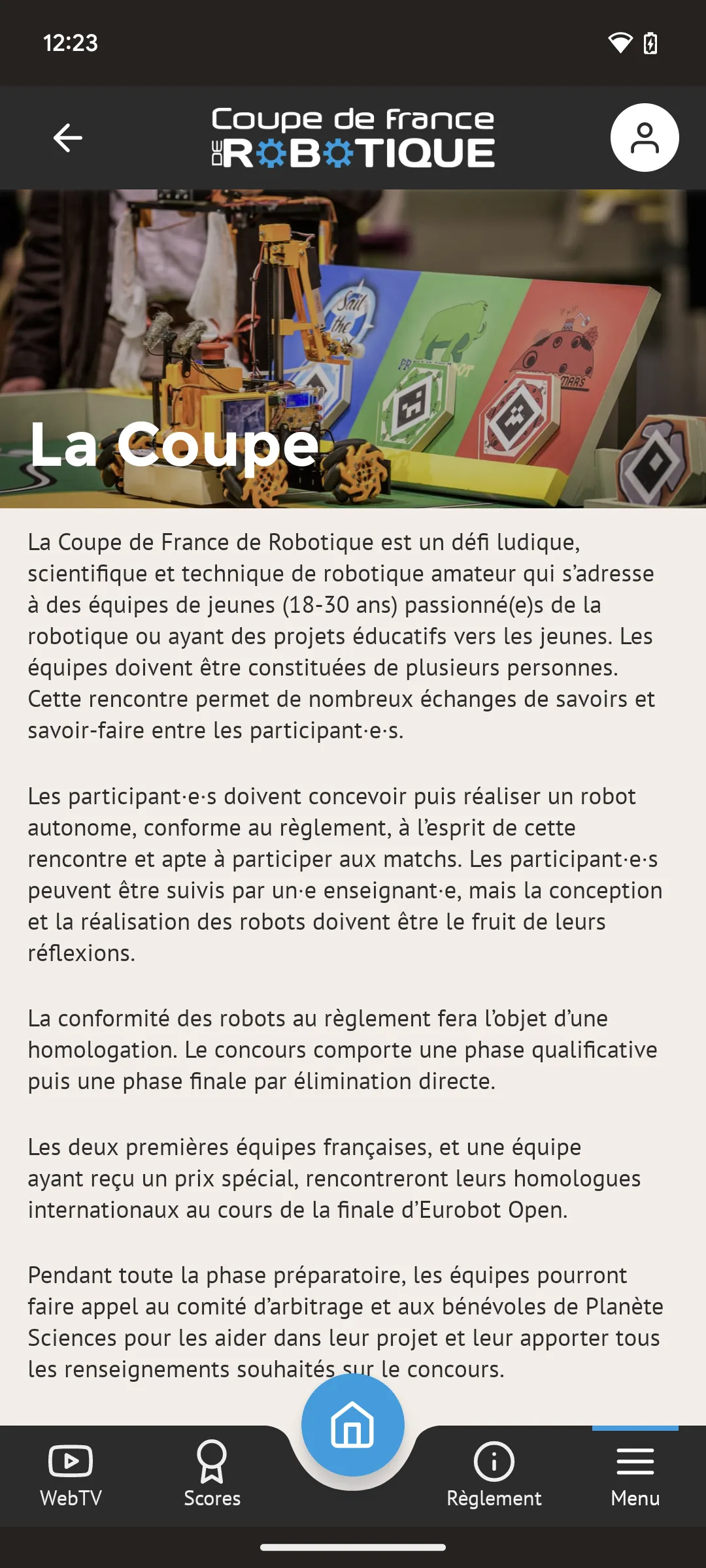 Coupe de France de Robotique | Indus Appstore | Screenshot