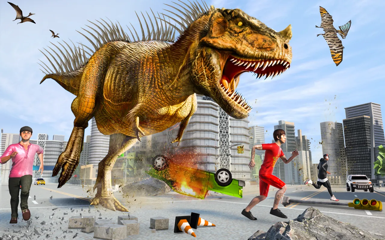 Angry Dinosaur City Rampage | Indus Appstore | Screenshot