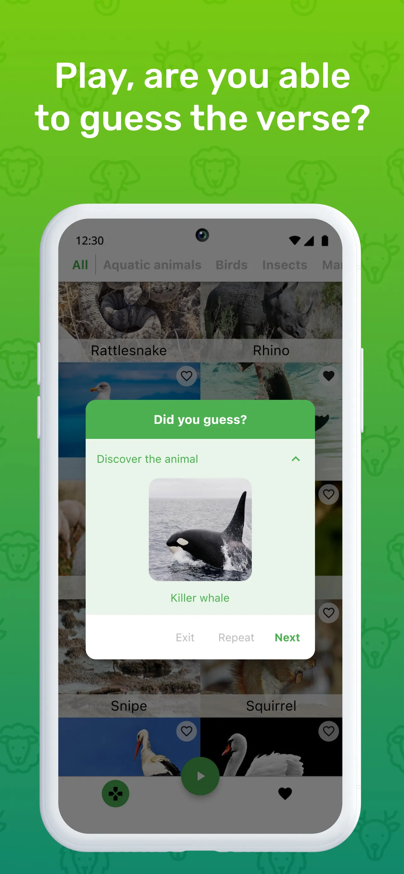 Guess the Animal Sounds | Indus Appstore | Screenshot