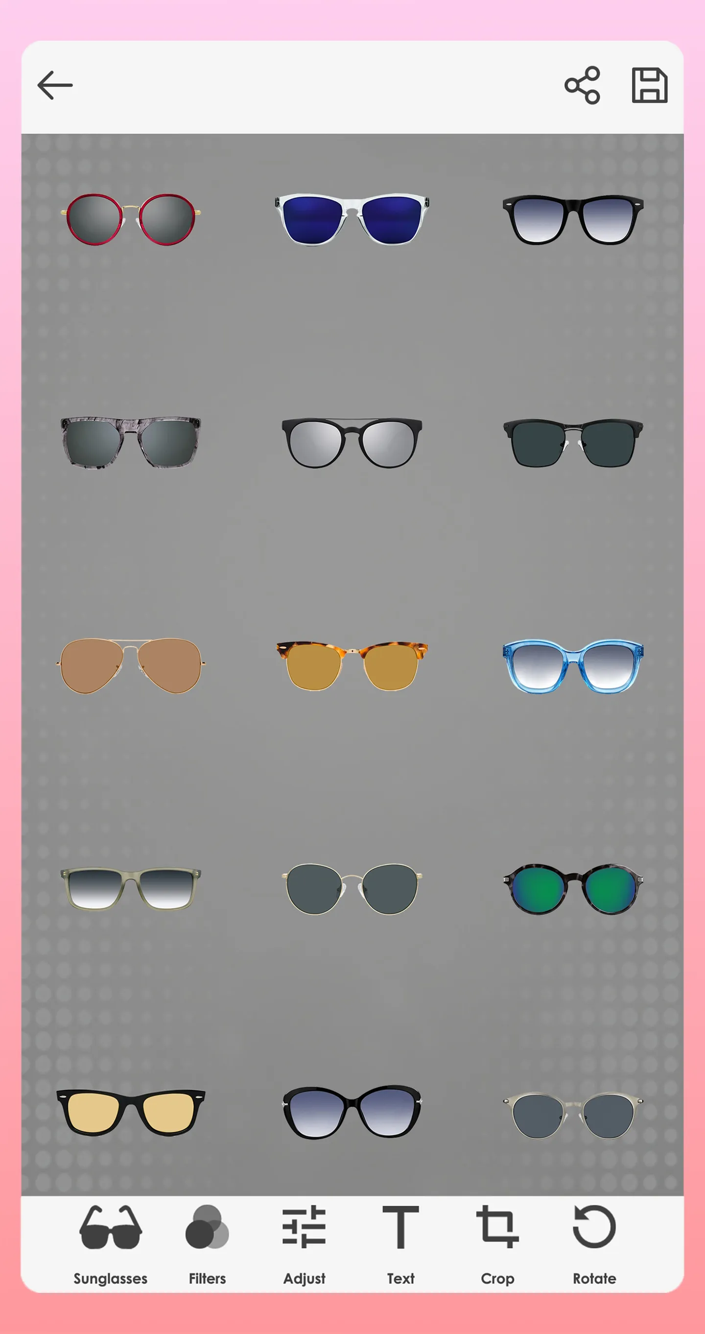 Sunglasses Photo Editor | Indus Appstore | Screenshot