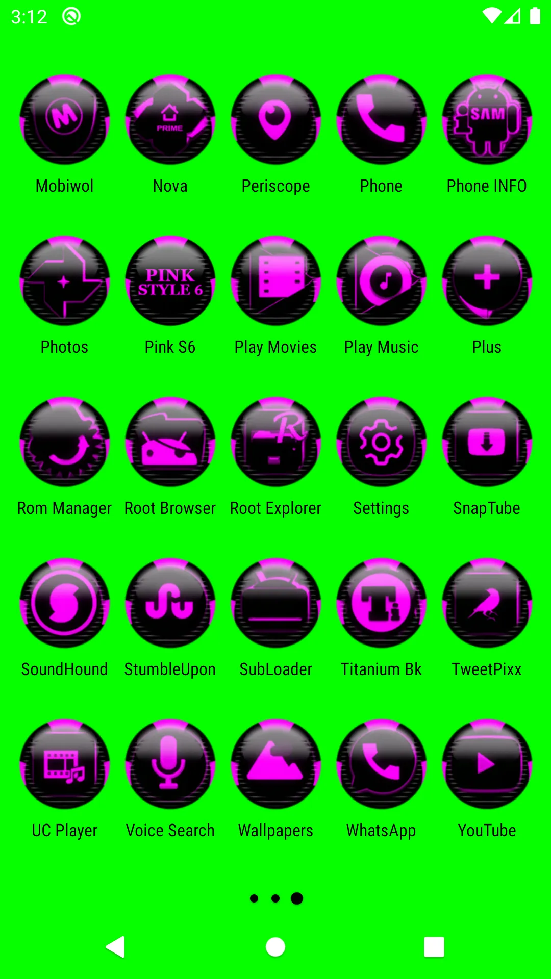 Pink Icon Pack Style 6 | Indus Appstore | Screenshot