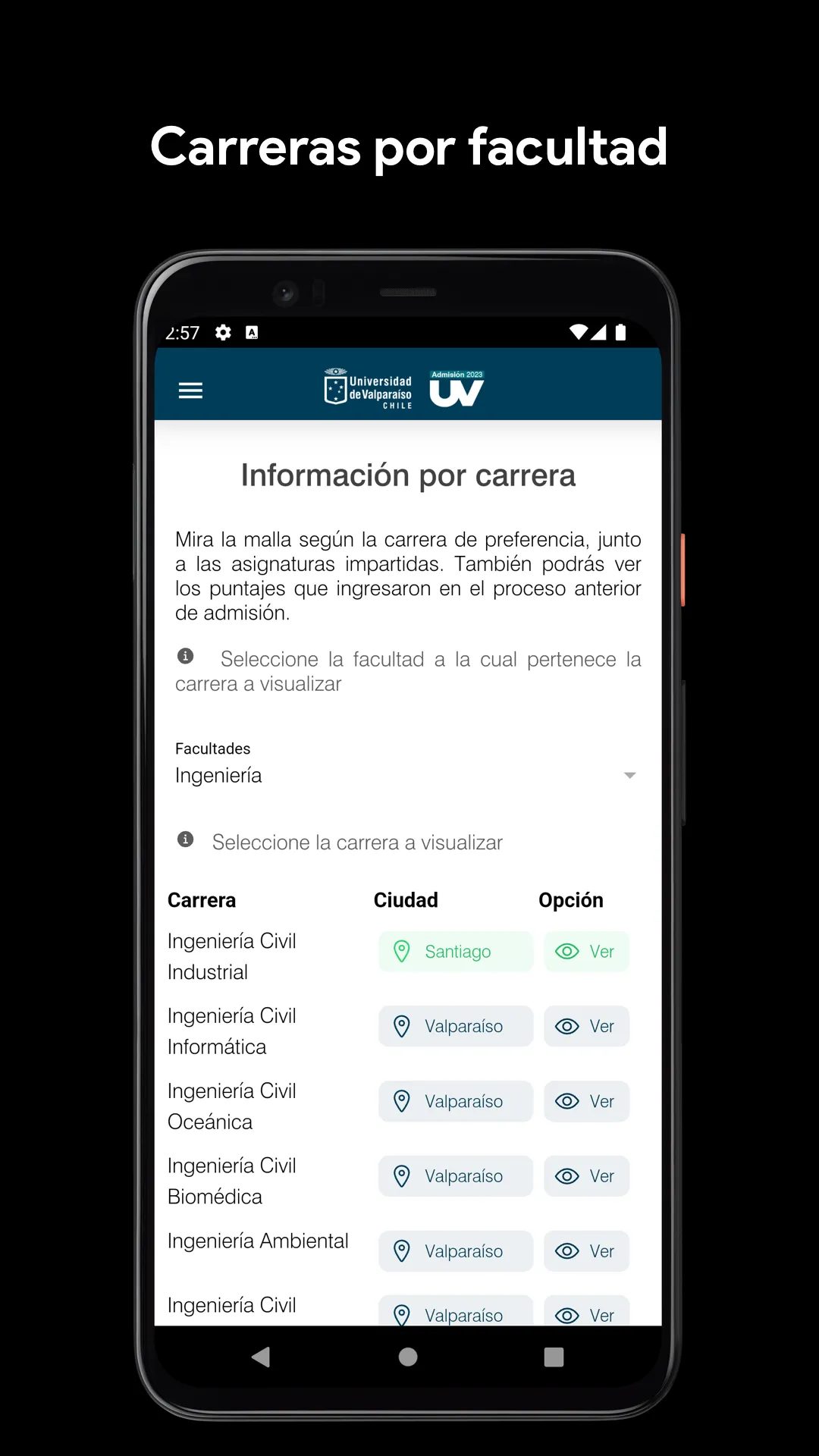 Admisión UV 2025 | Indus Appstore | Screenshot