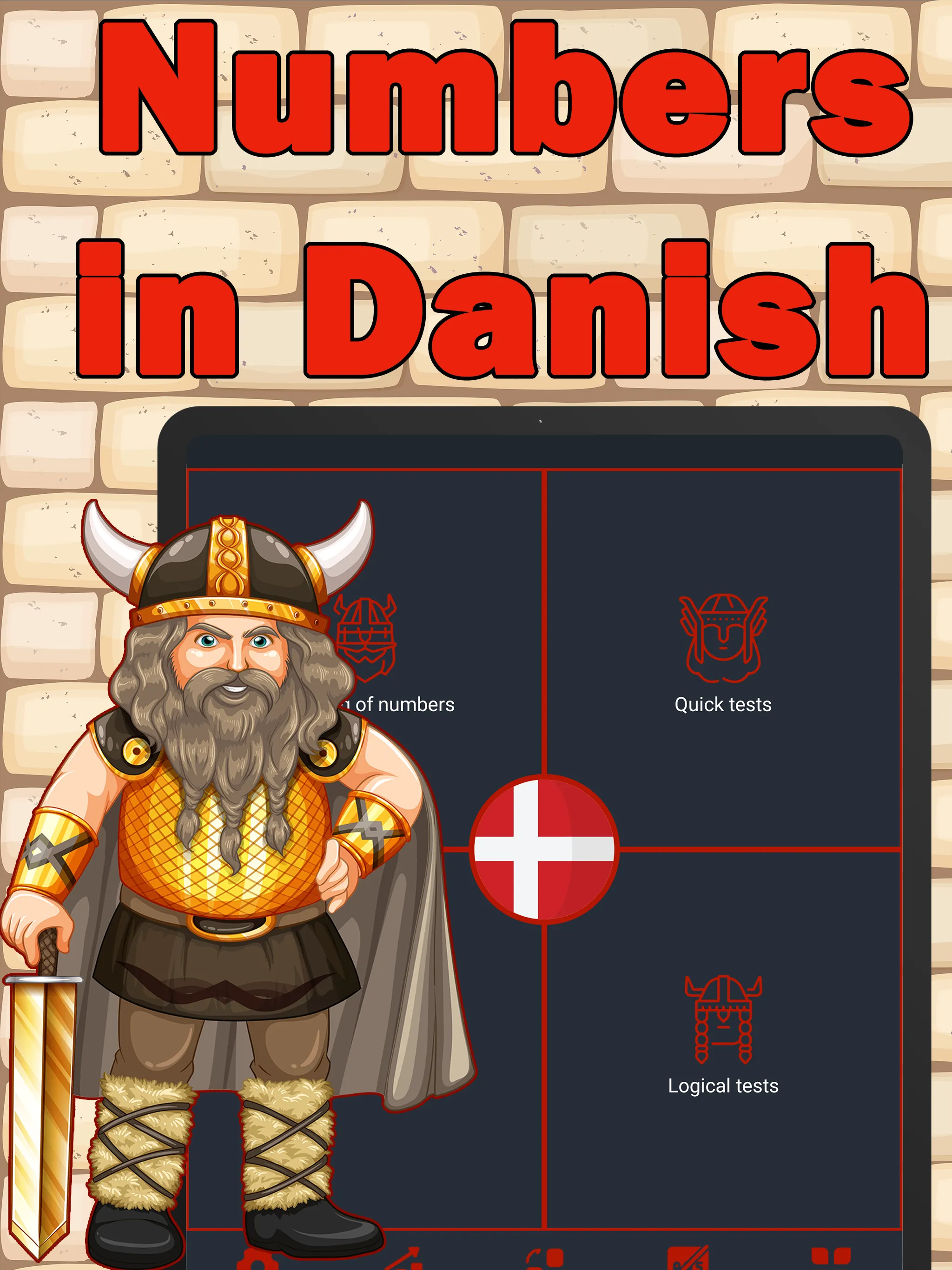 Numbers in Danish language | Indus Appstore | Screenshot