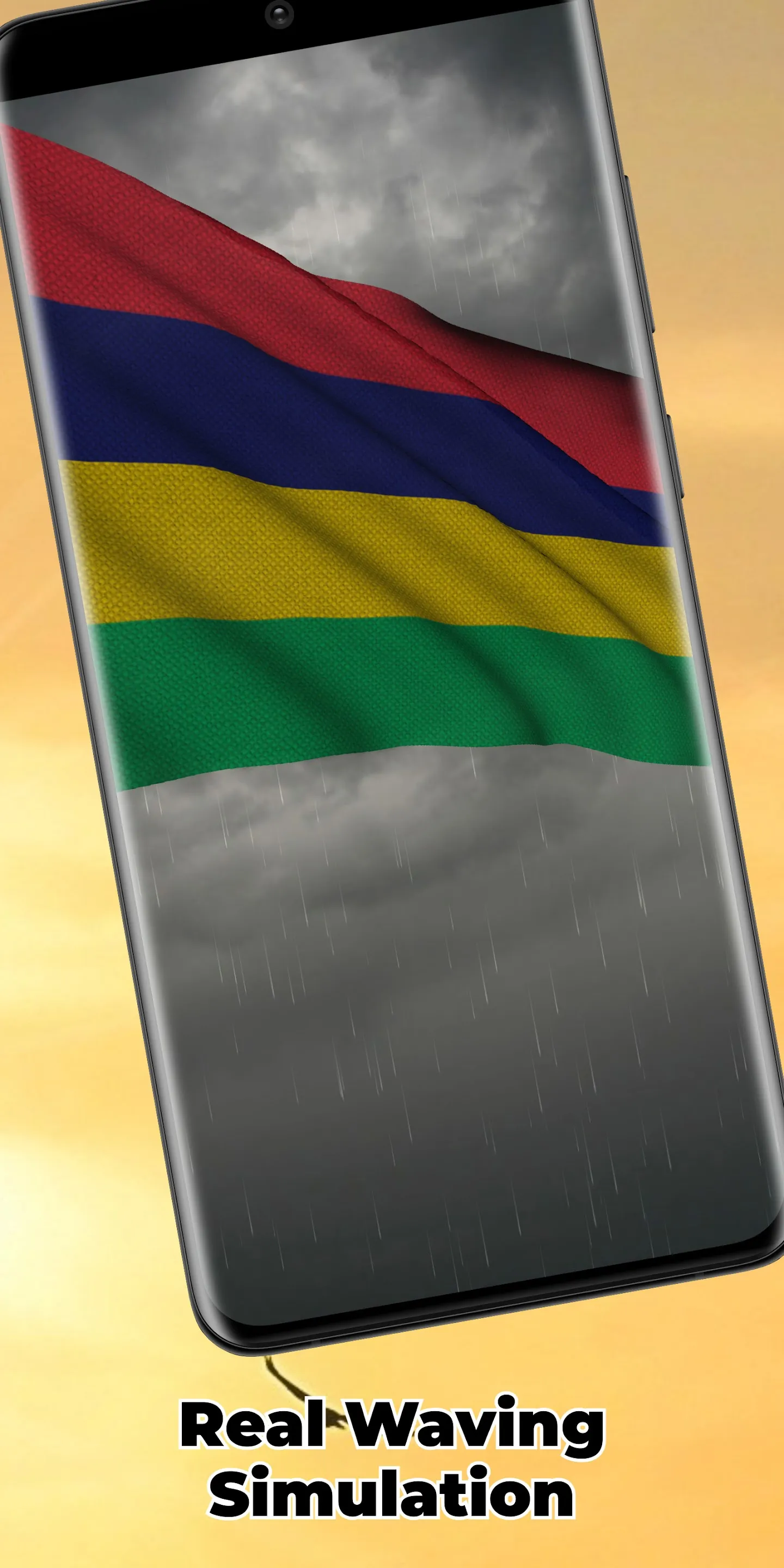 Mauritius Flag Live Wallpaper | Indus Appstore | Screenshot