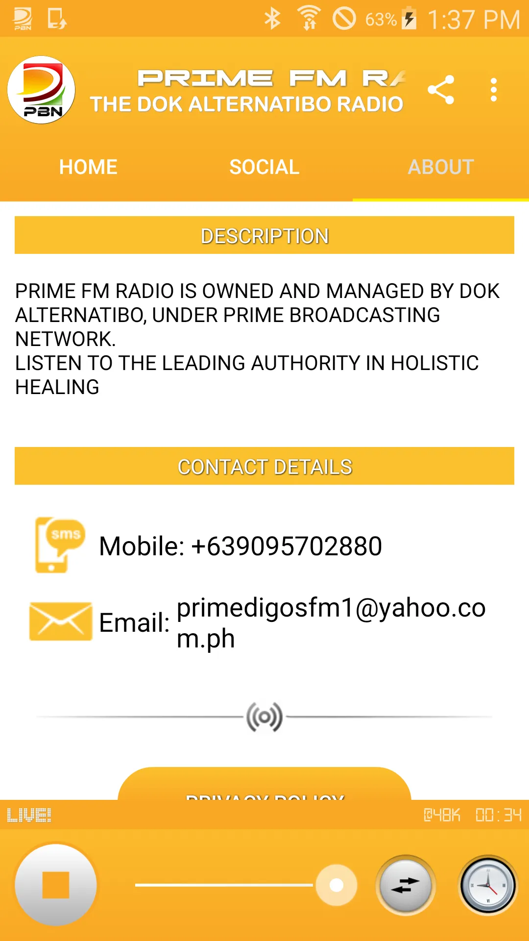 PRIME FM RADIO PHILIPPINES | Indus Appstore | Screenshot