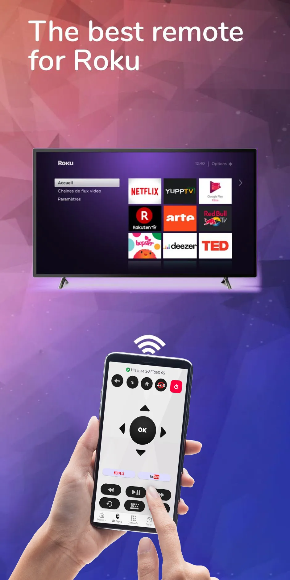 Remote For Sharp - Roku TV | Indus Appstore | Screenshot