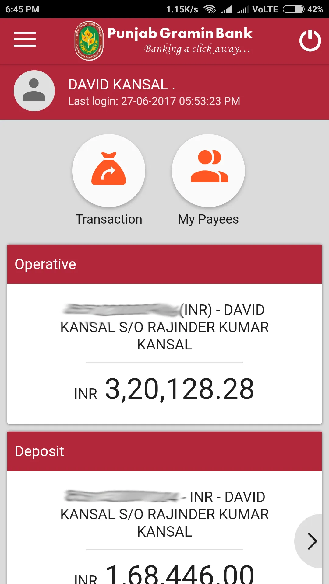 PGB mBanking | Indus Appstore | Screenshot