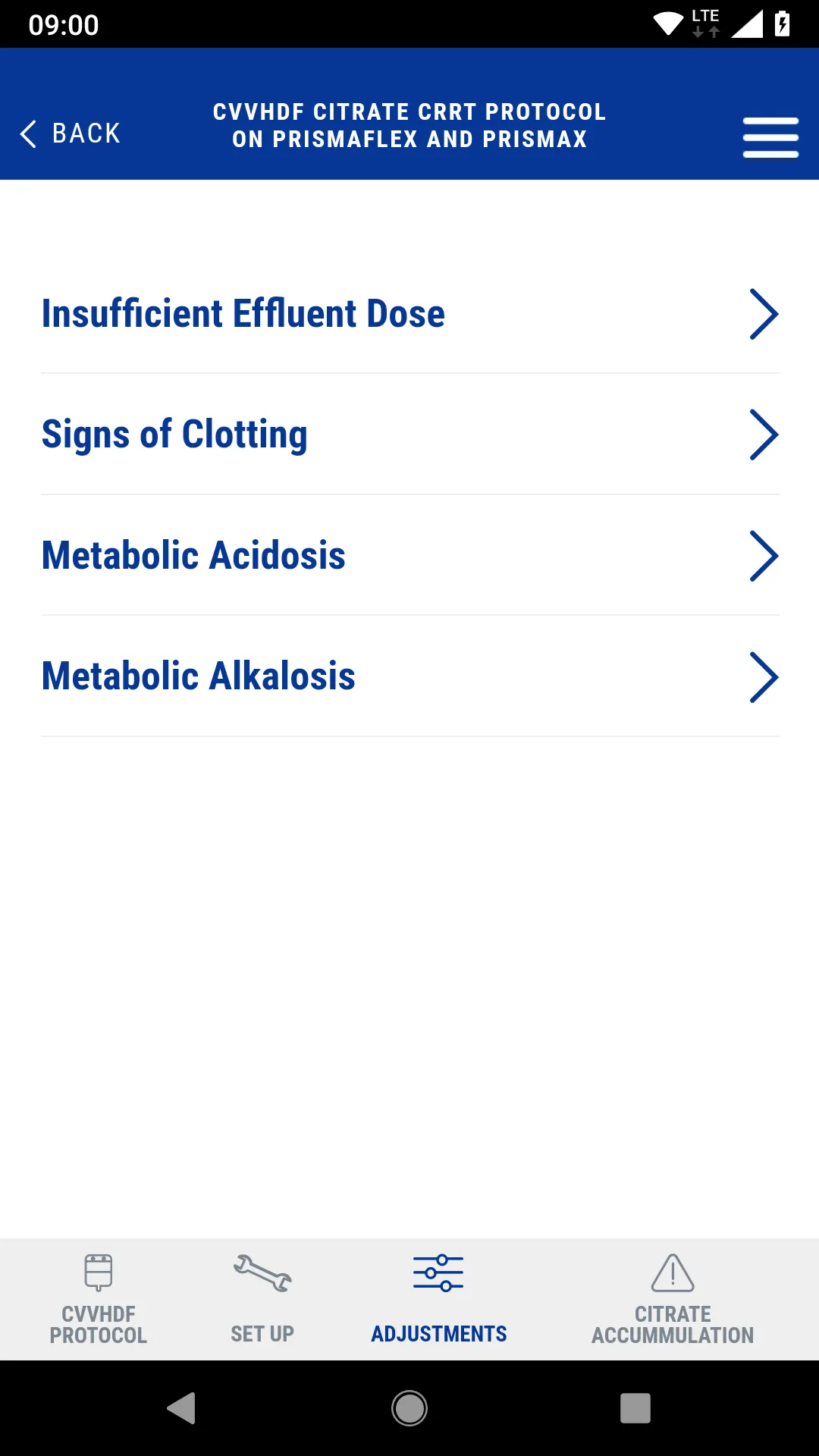 Prismaflex Citrate Protocol | Indus Appstore | Screenshot