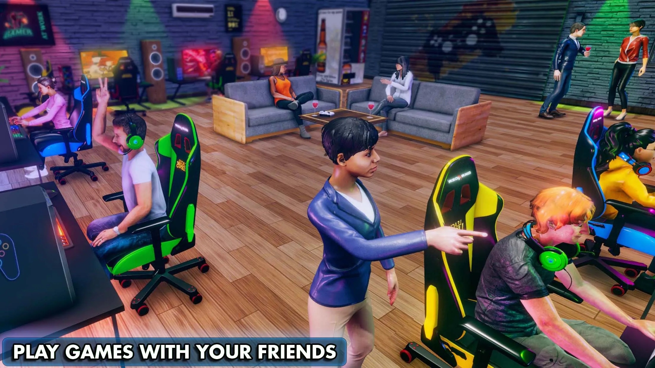 Internet Gamer Cafe Simulator | Indus Appstore | Screenshot