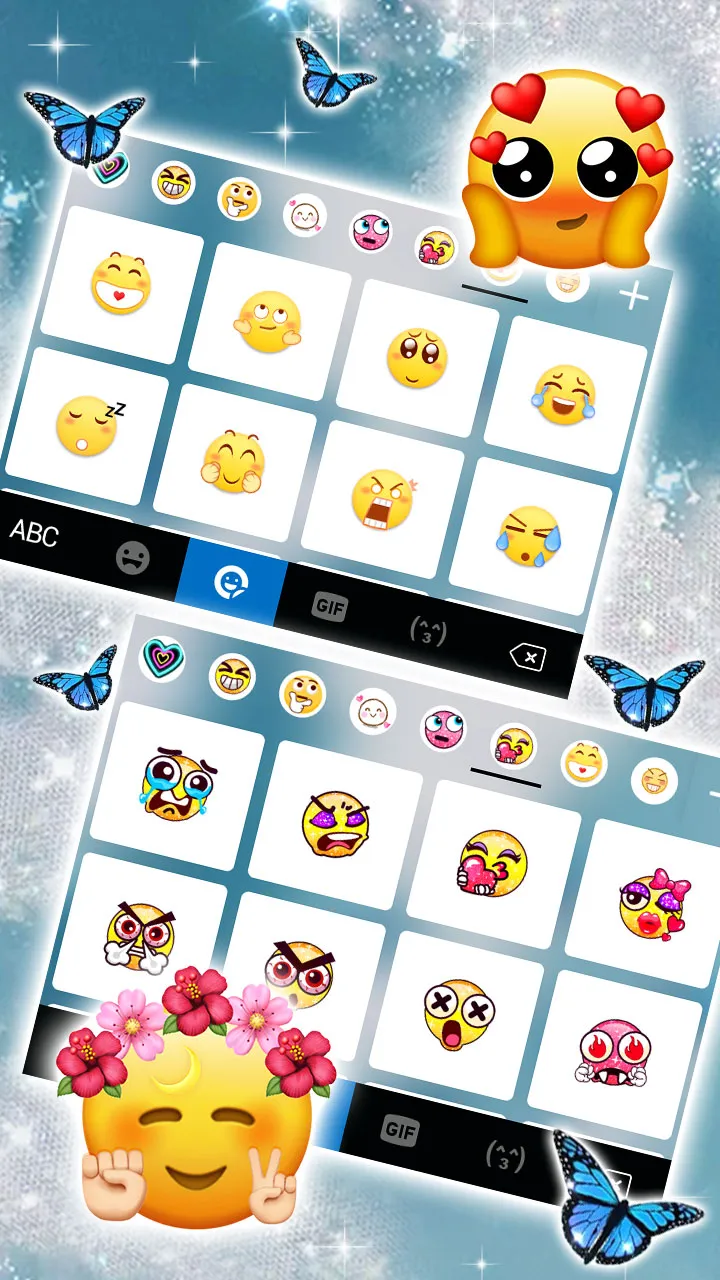 Shining Butterfly Keyboard Bac | Indus Appstore | Screenshot