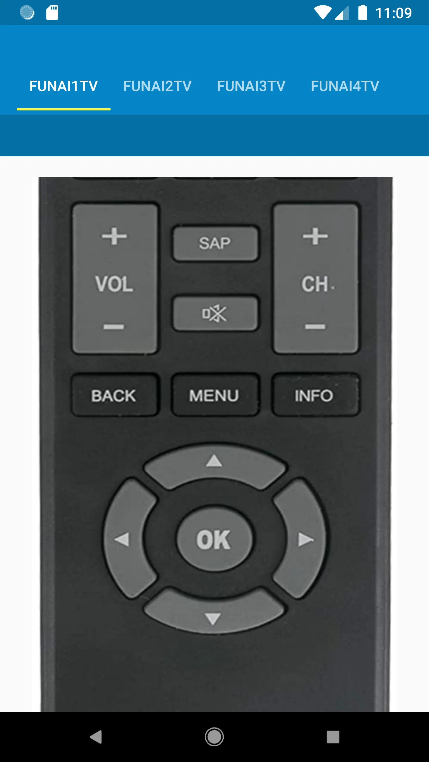 Funai TV Remote Control | Indus Appstore | Screenshot