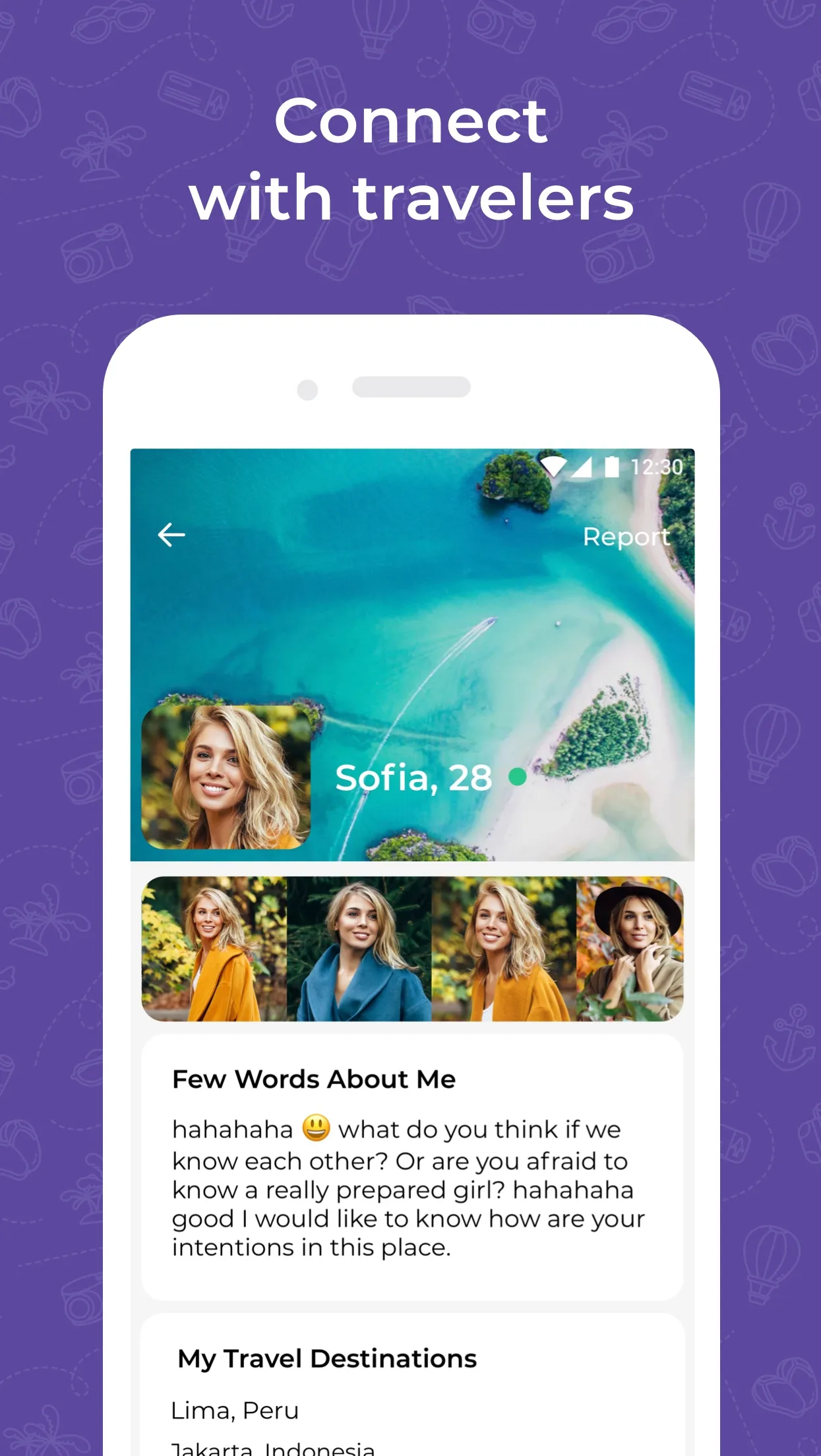 Travel dating: YourTravelMates | Indus Appstore | Screenshot