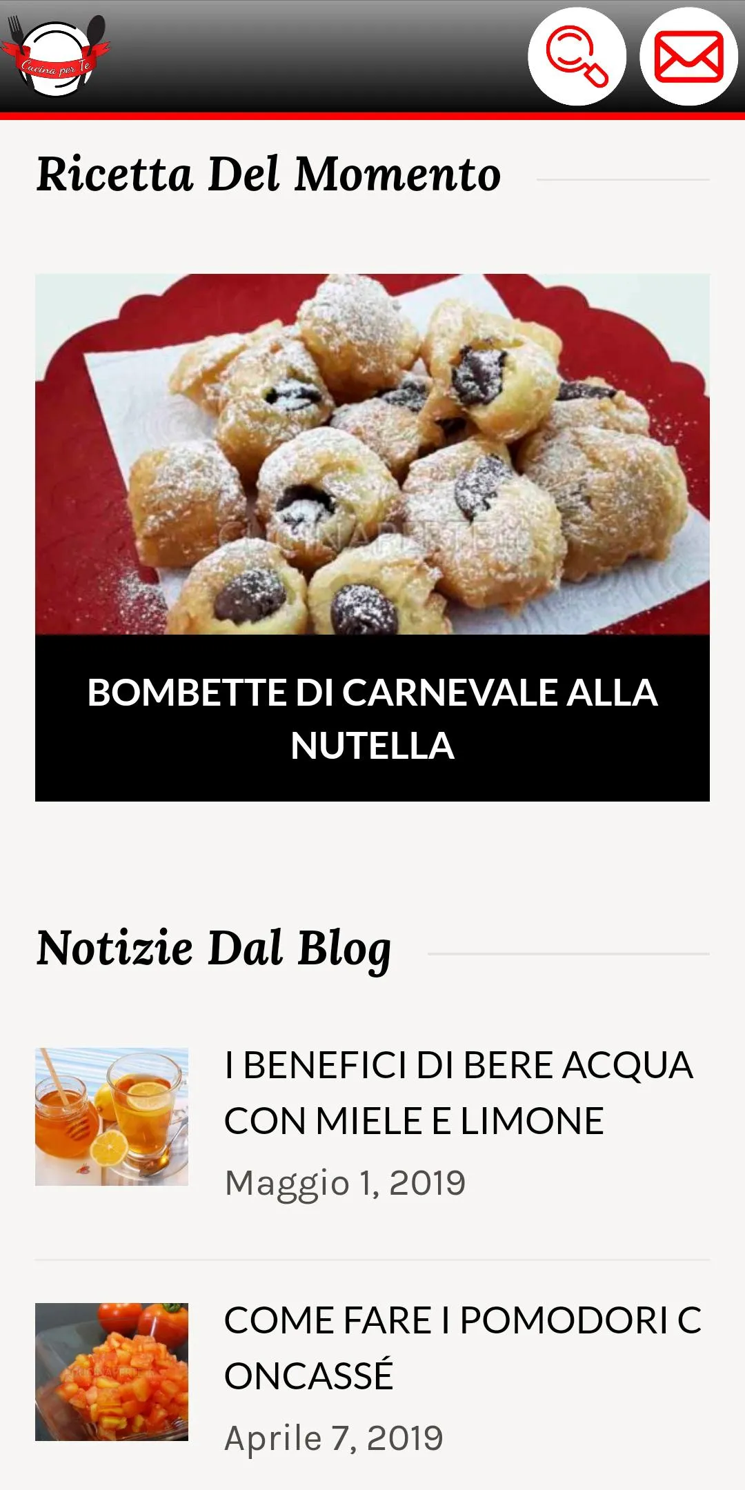 Cucina per Te: le Ricette | Indus Appstore | Screenshot