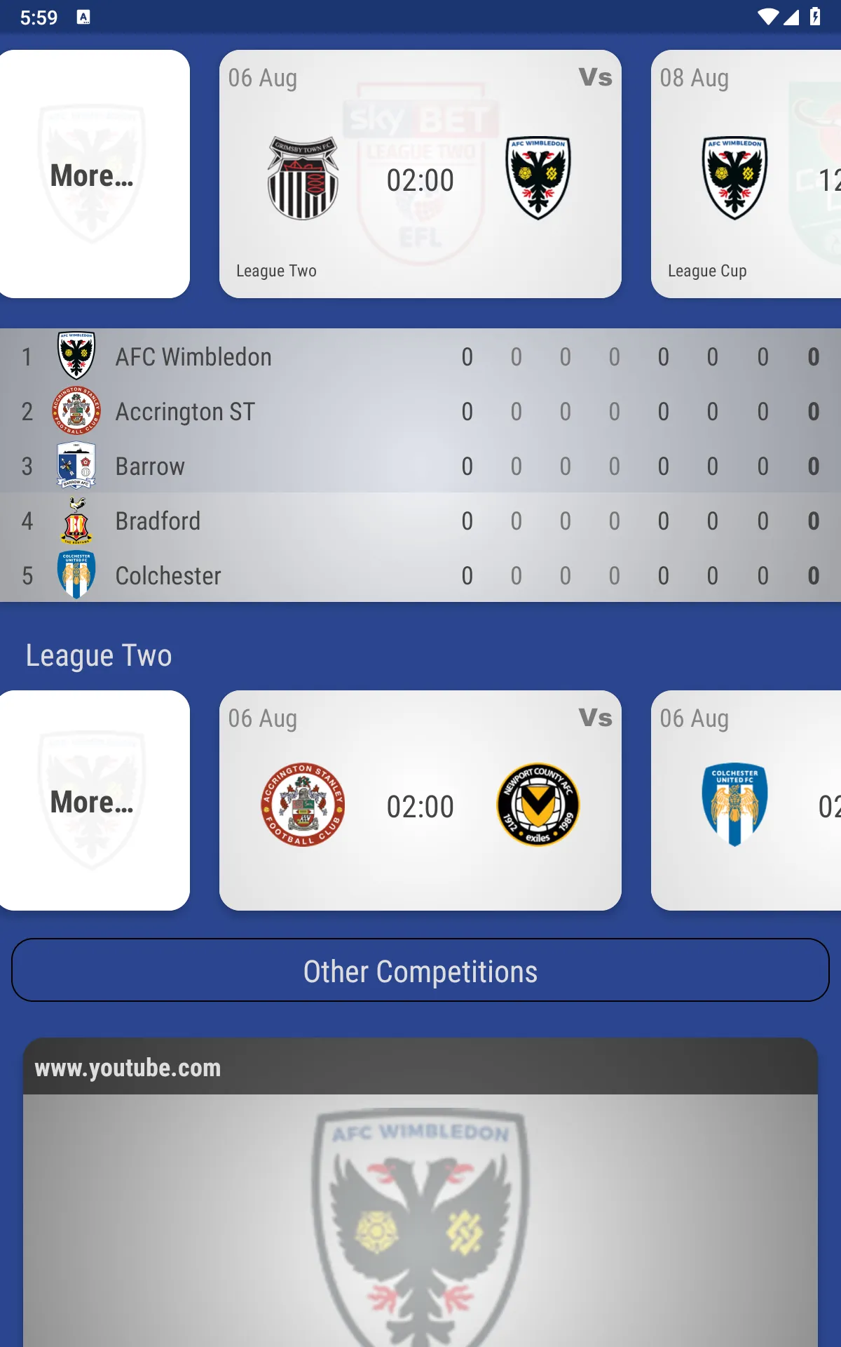 AFC Wimbledon Fan App | Indus Appstore | Screenshot