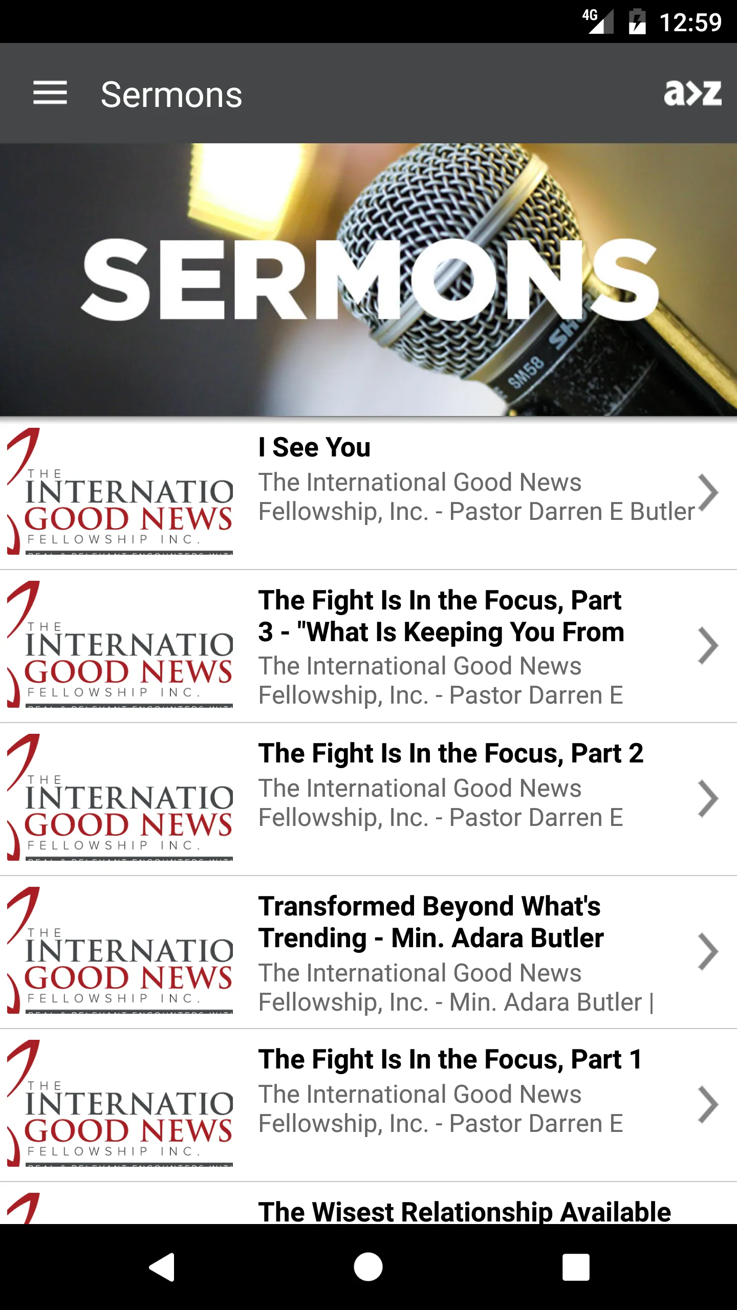 Int'l Good News Fellowship | Indus Appstore | Screenshot