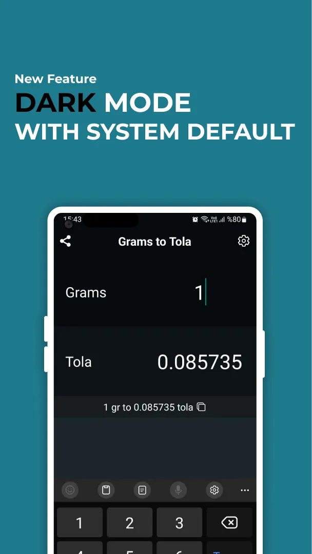 Grams to Tola Converter | Indus Appstore | Screenshot