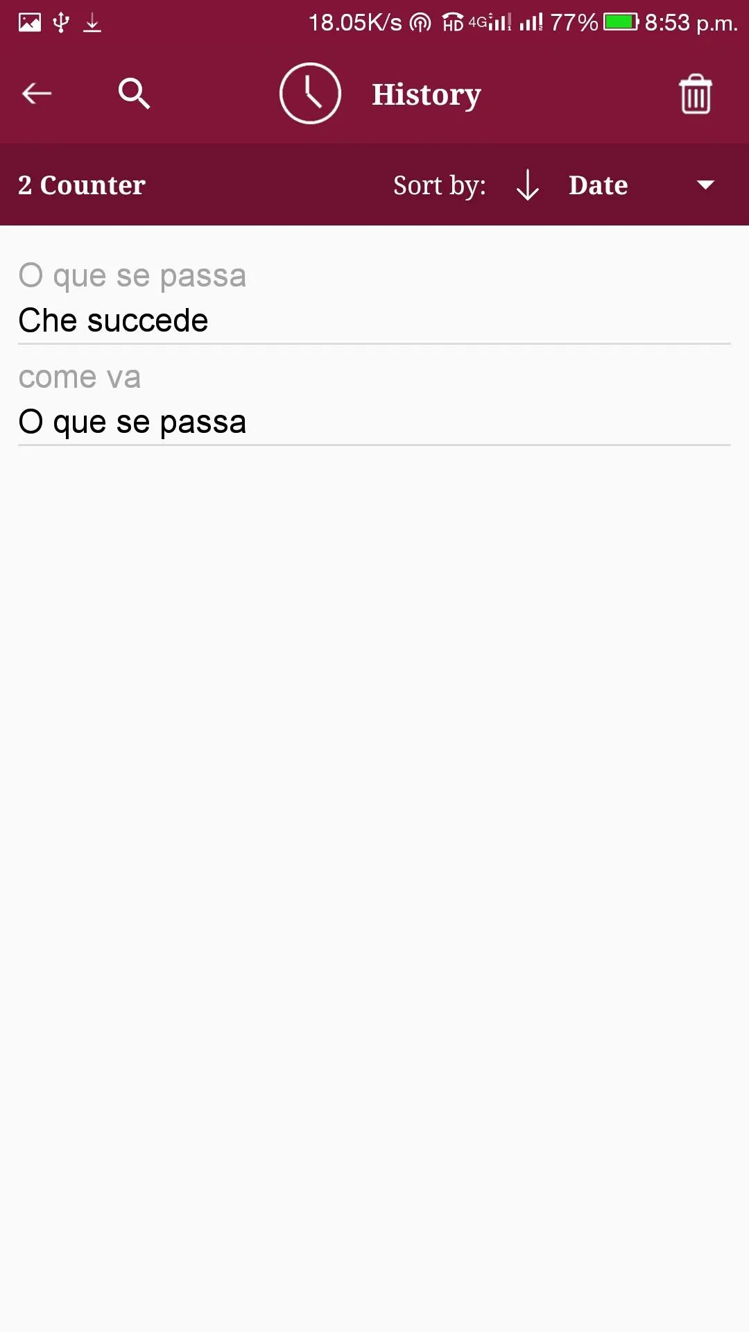 Italian-Portuguese Translator | Indus Appstore | Screenshot