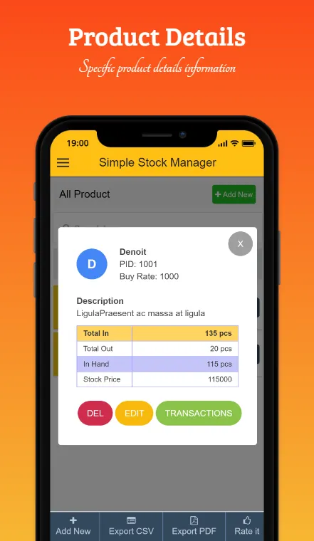 Simple Stock Manager - Offline | Indus Appstore | Screenshot