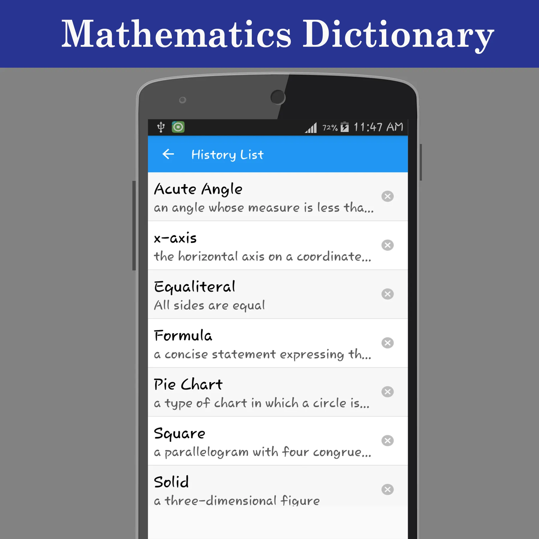 Mathematics Dictionary | Indus Appstore | Screenshot