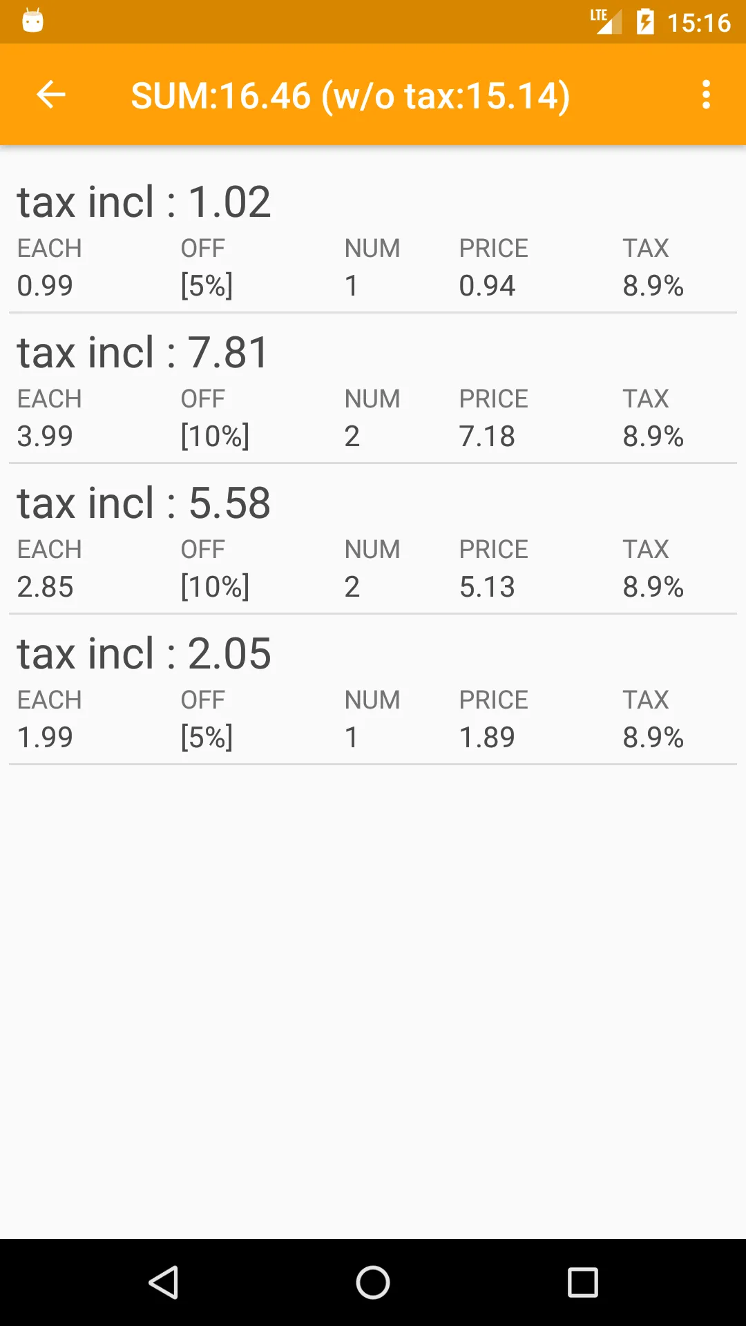 Discount Sales Tax Calculator | Indus Appstore | Screenshot