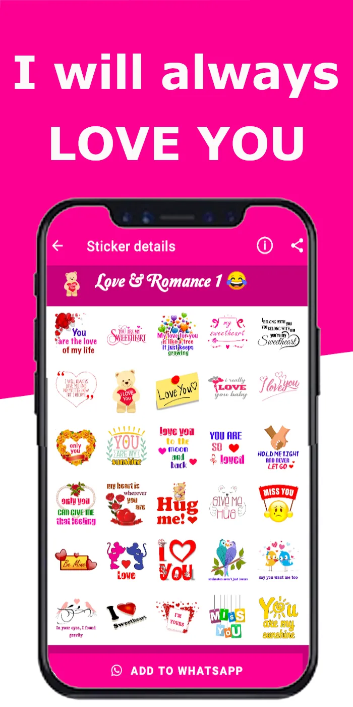 Love Stickers | Indus Appstore | Screenshot