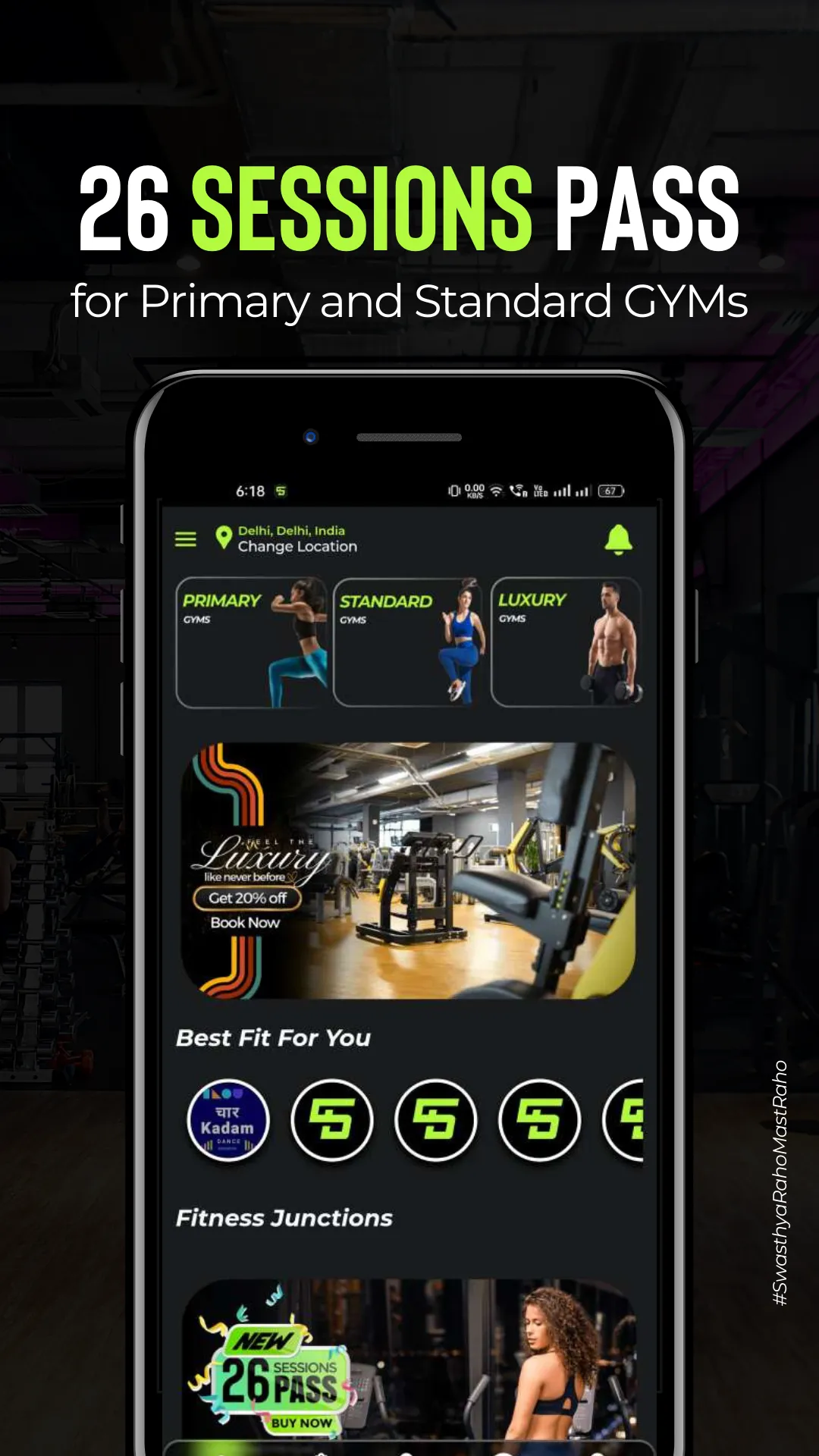 Swasthya Bharat - GYM Booking | Indus Appstore | Screenshot