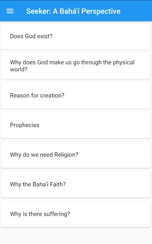 Seeker: A Bahai Perspective | Indus Appstore | Screenshot